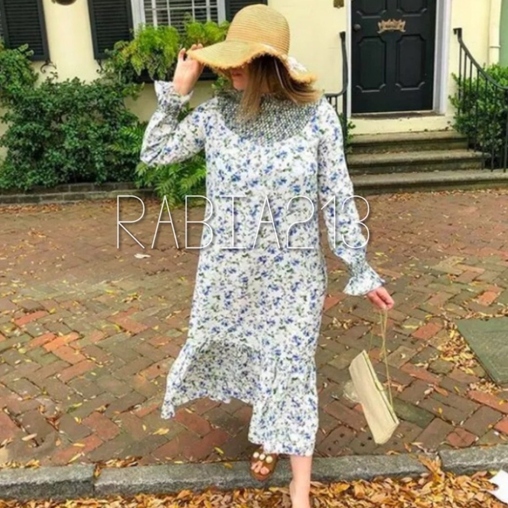 ZARA FLORAL PRINTED RUSTIC DRESS_14